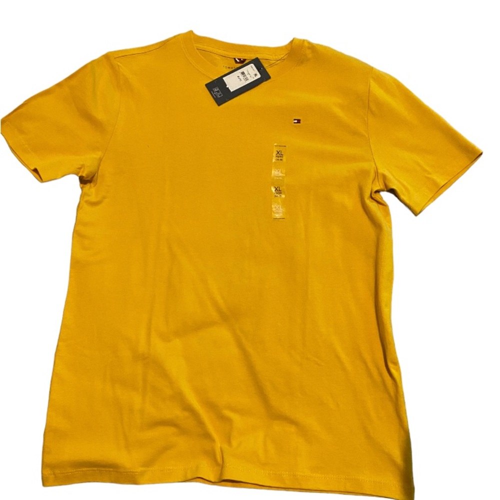 Tommy Hilfiger Teen Boys Yellow Logo T-Shirt